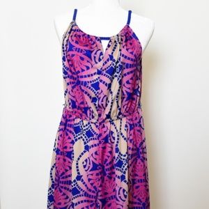 ROUTE 66 Pink/Blue Spring/Summer/Beach Dress - L